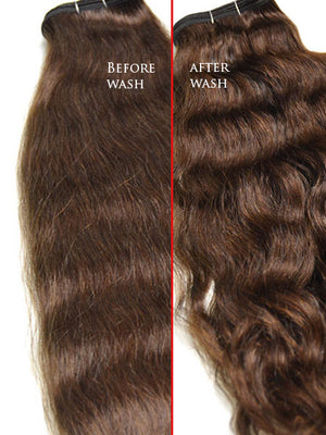 Indian Remy French Wave Human Hair Extensions - Wefted Hair 10" - Hairesthetic