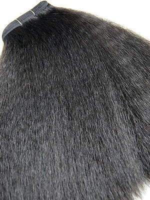 Indian Remy Kinky Straight Human Hair Extensions - Wefted Hair 22" - Hairesthetic