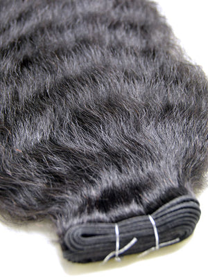 Indian Remy Kinky Wave Human Hair Extensions - Wefted Hair 12" - Hairesthetic