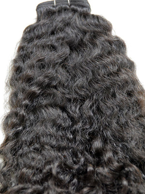 Indian Remy Kinky Wave Human Hair Extensions - Wefted Hair 12" - Hairesthetic