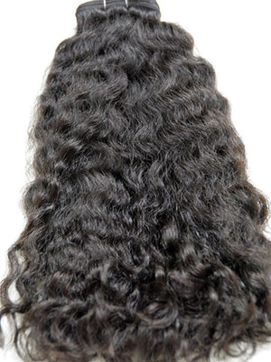 Indian Remy Kinky Wave Human Hair Extensions - Wefted Hair 18" - Hairesthetic
