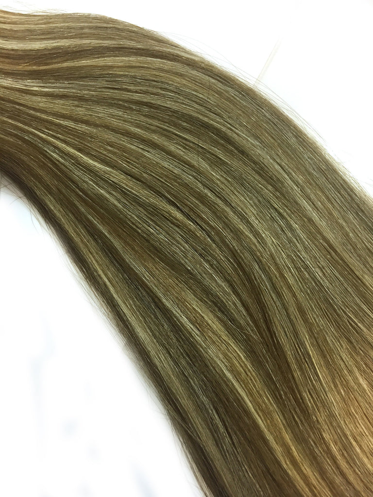 Indian Remy Silky Straight Human Hair Extensions - Wefted Hair 22" - Hairesthetic