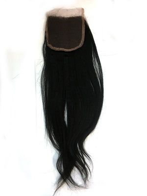 Lace Front Closure 4x4" with Kinky Straight Hair 16" - Hairesthetic