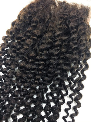 Lace Front Closure 4x4" with Kinky Curly Hair 16" - Hairesthetic