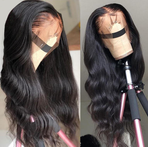 Lace Front Brazilian Bodywave Human Hair Wig Pre Plucked With Baby Hair