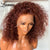 Honey Brown Lace Front Wigs, 100% Human Hair Kinky Curly Wig.