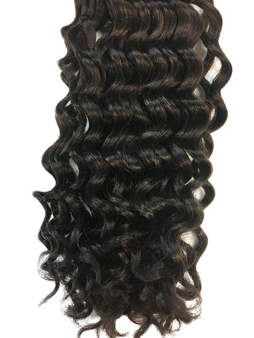 Wefted Remy Deep Wave Human Hair 18" - Hairesthetic