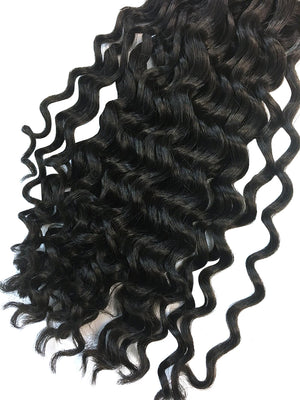 Wefted Remy Deep Wave Human Hair 14" - Hairesthetic