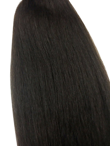 Wefted Remy Kinky Straight 12" - Hairesthetic