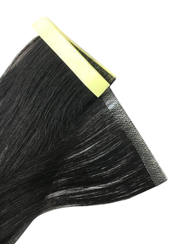 1 Pc Skin Weft Yaki Straight Human Hair Extensions 18" - Hairesthetic