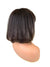 Hair Topper with Kinky Straight Bang 100% Human Hair 12"