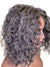 Hair Topper with Kinky Wave-100% Human Hair 12" - Gray Mixed