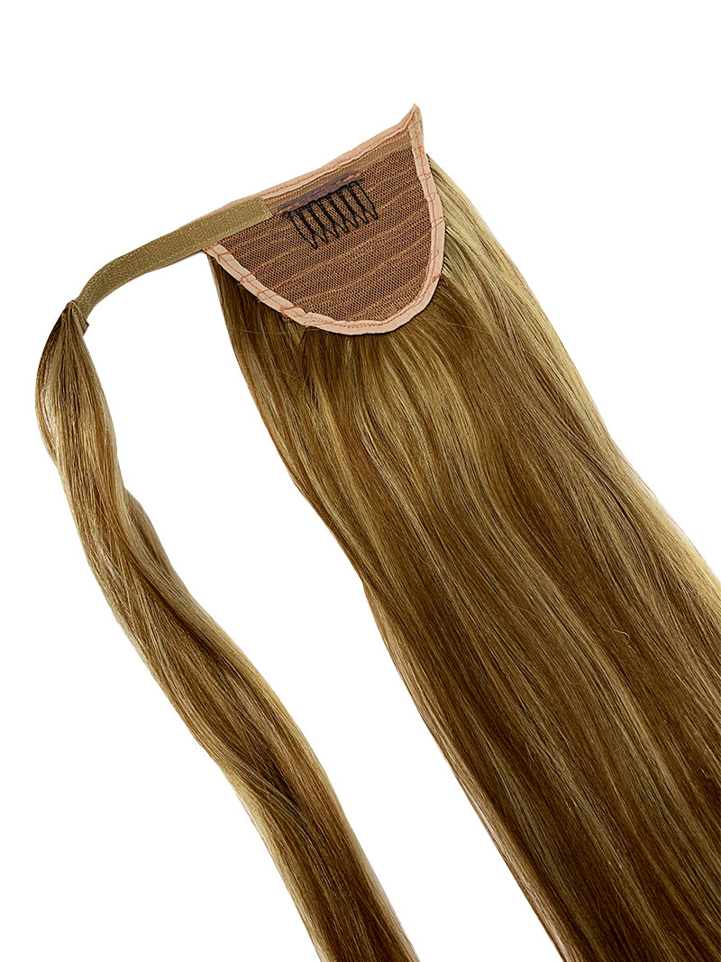 Wrap Around 100% Human Hair Ponytail in Straight 22 