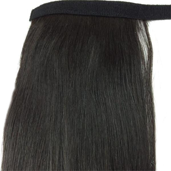 Wrap Around 100% Human Hair Ponytail in Straight 22" - Hairesthetic