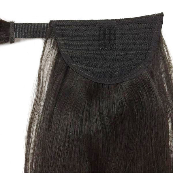 Wrap Around 100% Human Hair Ponytail in Straight 14" - Hairesthetic