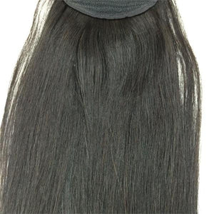 Wrap Around 100% Human Hair Ponytail in Straight 14" - Hairesthetic