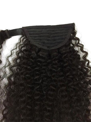 Wrap Around 100% Human Hair Ponytail in Kinky Curly 12" - Hairesthetic