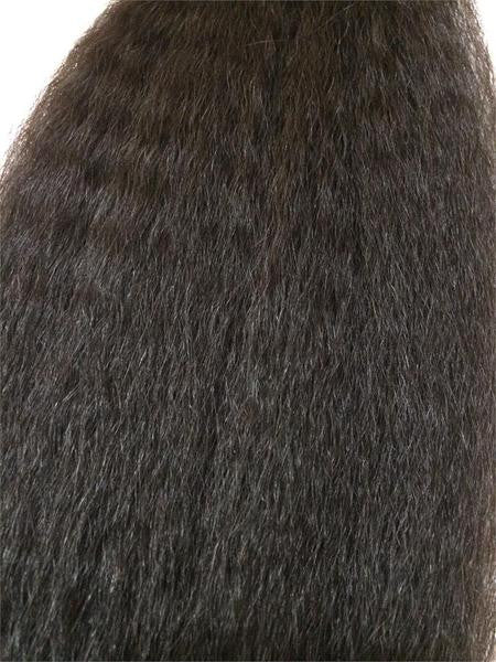 Wrap Around 100% Human Hair Ponytail in Kinky Straight 14" - Hairesthetic
