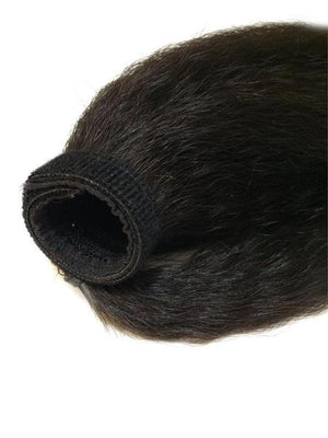 Wrap Around 100% Human Hair Ponytail in Kinky Straight 18" - Xtra Thick - Hairesthetic