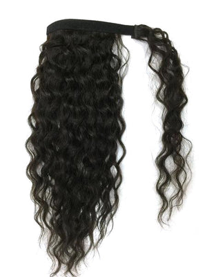 Wrap Around 100% Human Hair Ponytail in Kinky Wave 14" - Hairesthetic