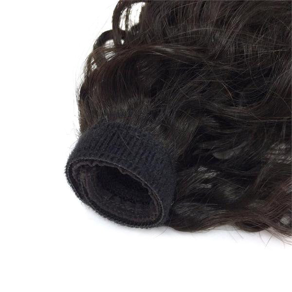 Wrap Around 100% Human Hair Ponytail in Kinky Wave 12" - Hairesthetic